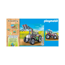 Playmobil - 71305 - Grand tracteur électrique - 80% de matériaux recyclés - Animaux & Nature - Country - La vie à la ferme