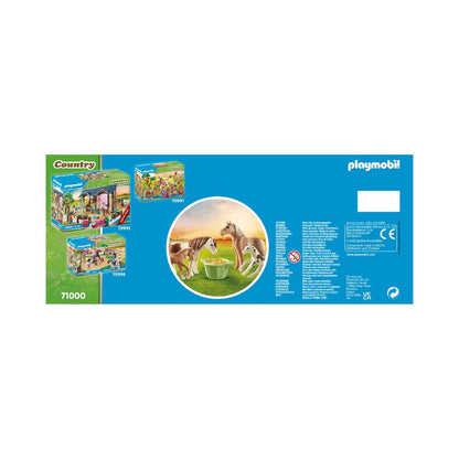 Playmobil - 71000 - 2 poneys islandais et poulains - Animaux & Nature - Country - Le poney club