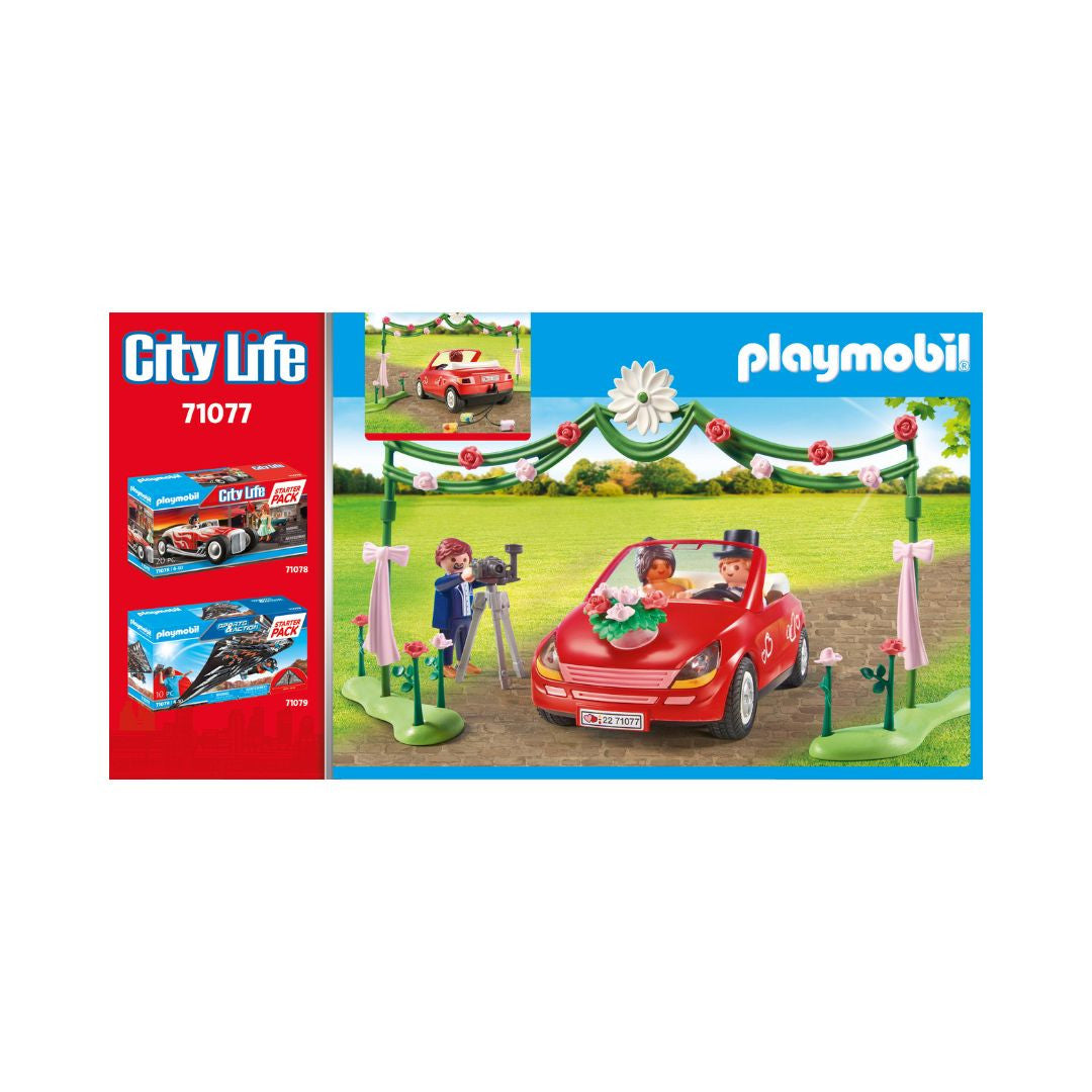 Playmobil - 71077 - Couple de mariés avec photographe et voiture - Famille & Loisirs - Maison moderne