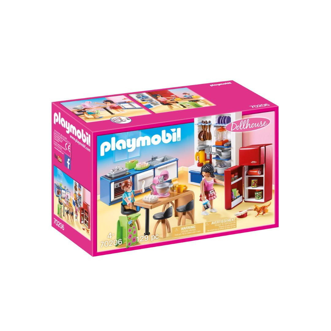 Playmobil - 70206 - Cuisine familiale - Famille & Loisirs - Dolhouse - La maison traditionnelle