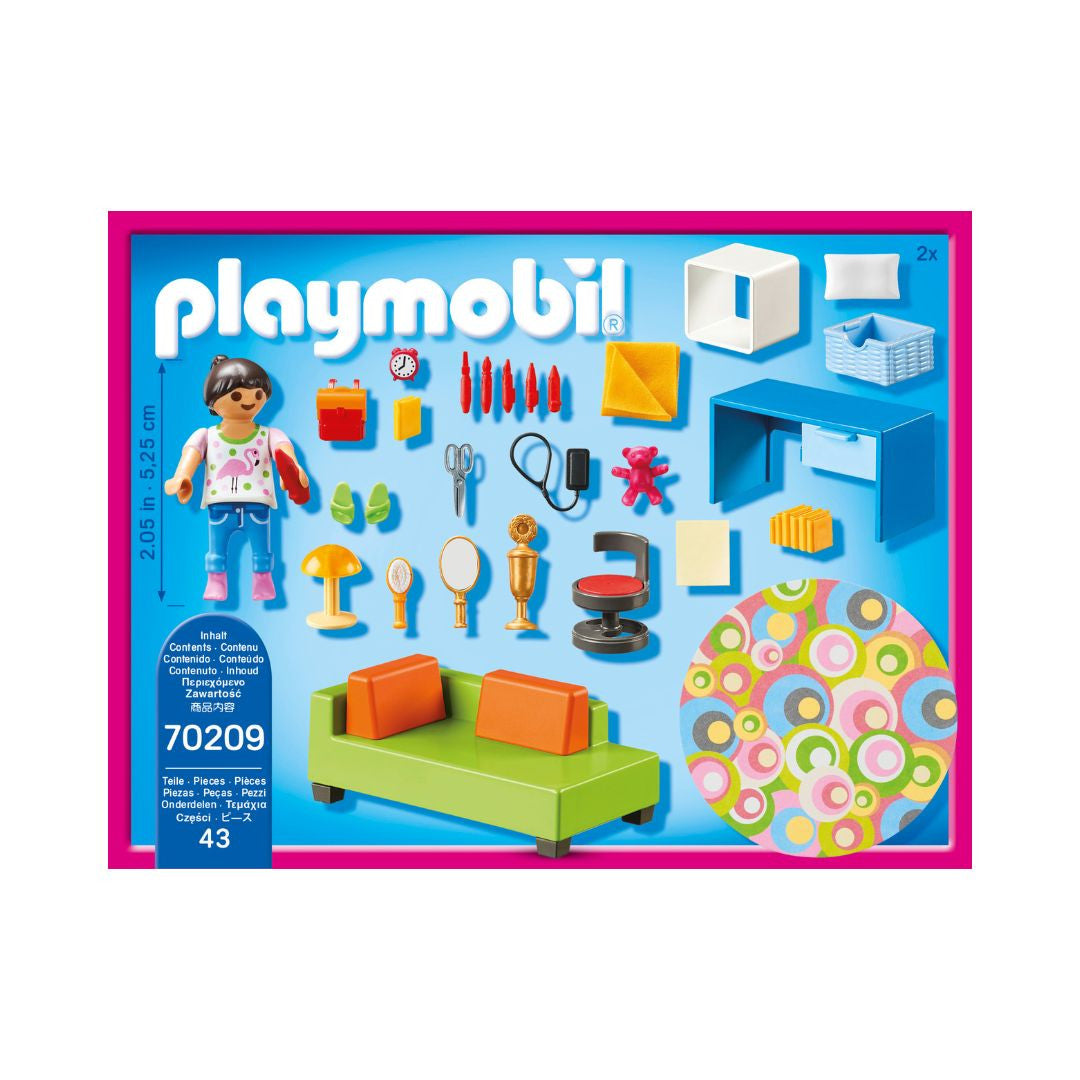 Playmobil - 70209 - Chambre d'enfant avec canapé-lit - Famille & Loisirs - Dolhouse - La maison traditionnelle