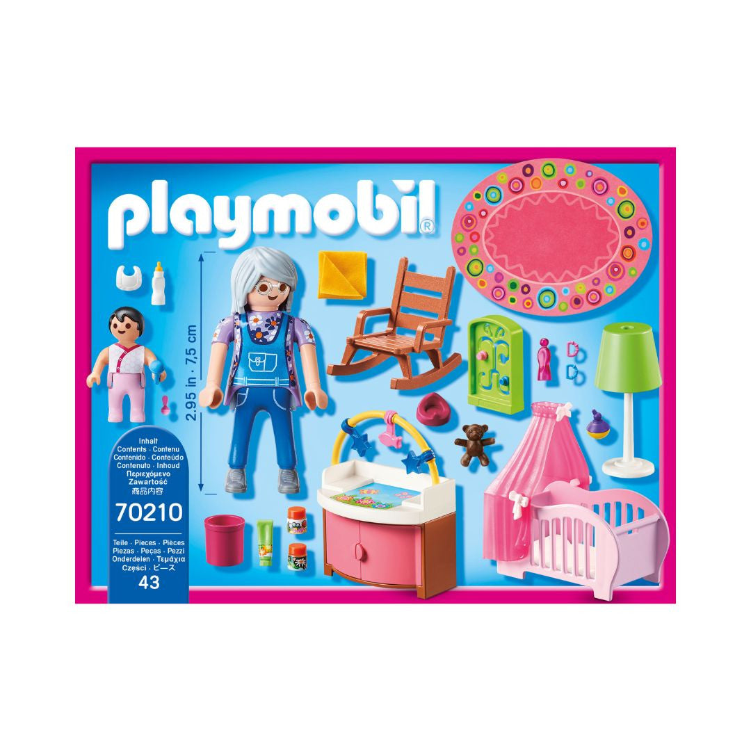 Playmobil - 70210 - Chambre de bébé - Famille & Loisirs - Dolhouse - La maison traditionnelle