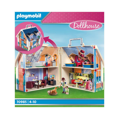 Playmobil - 70985 - Maison transportable - Famille & Loisirs - Dolhouse - La maison traditionnelle