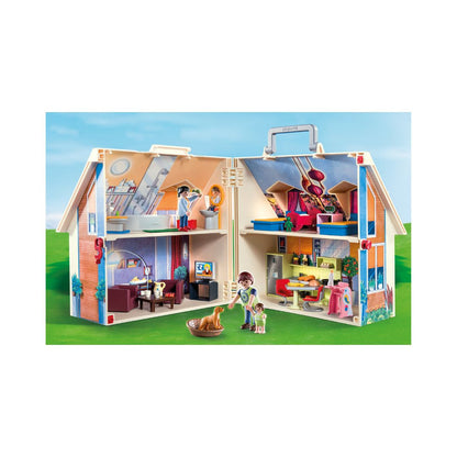 Playmobil - 70985 - Maison transportable - Famille & Loisirs - Dolhouse - La maison traditionnelle