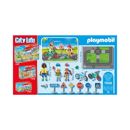 Playmobil - 71332 - Classe sécurité routière - Famille & Loisirs - City Life - L’École
