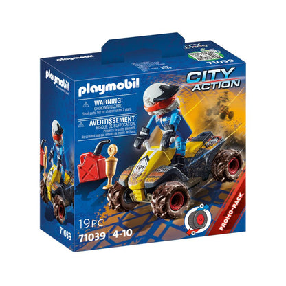 Playmobil - 71039 - Pilote et quad - Ville & Métiers - Famous Cars