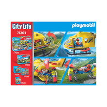 Playmobil - 71203 - Hélicoptère de secours - Ville & Métiers - City Life - Les secouristes