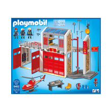 Playmobil - 9462 - Caserne de pompiers avec hélicoptère - Ville & Métiers - City Life - Les pompiers