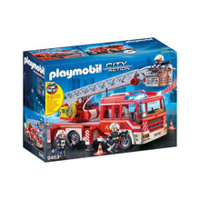Playmobil - 9463 - Camion de pompiers avec échelle pivotante - Ville & Métiers - City Life - Les pompiers