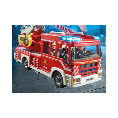 Playmobil - 9463 - Camion de pompiers avec échelle pivotante - Ville & Métiers - City Life - Les pompiers