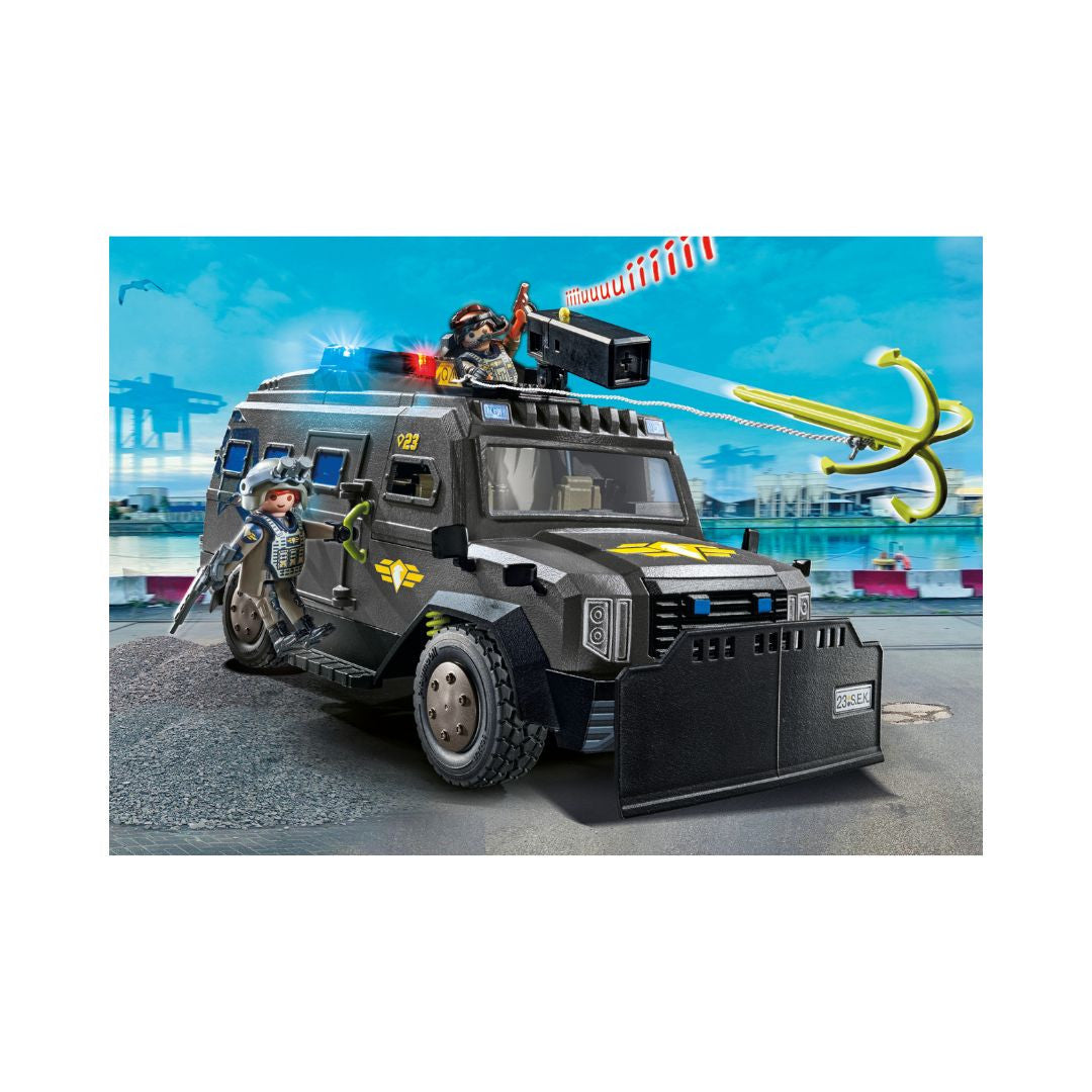 Playmobil - 71144 - Véhicule d'intervention des forces spéciales - Ville & Métiers - City Life - Les policiers