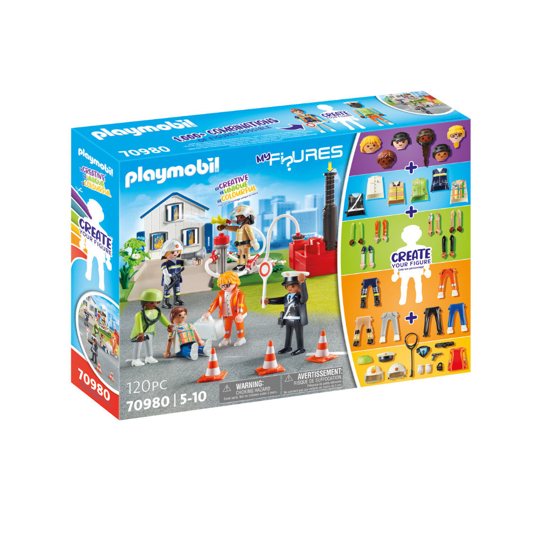 Playmobil - 70980 - My Figures : Secouristes - Ville & Métiers - City Life - Les secouristes