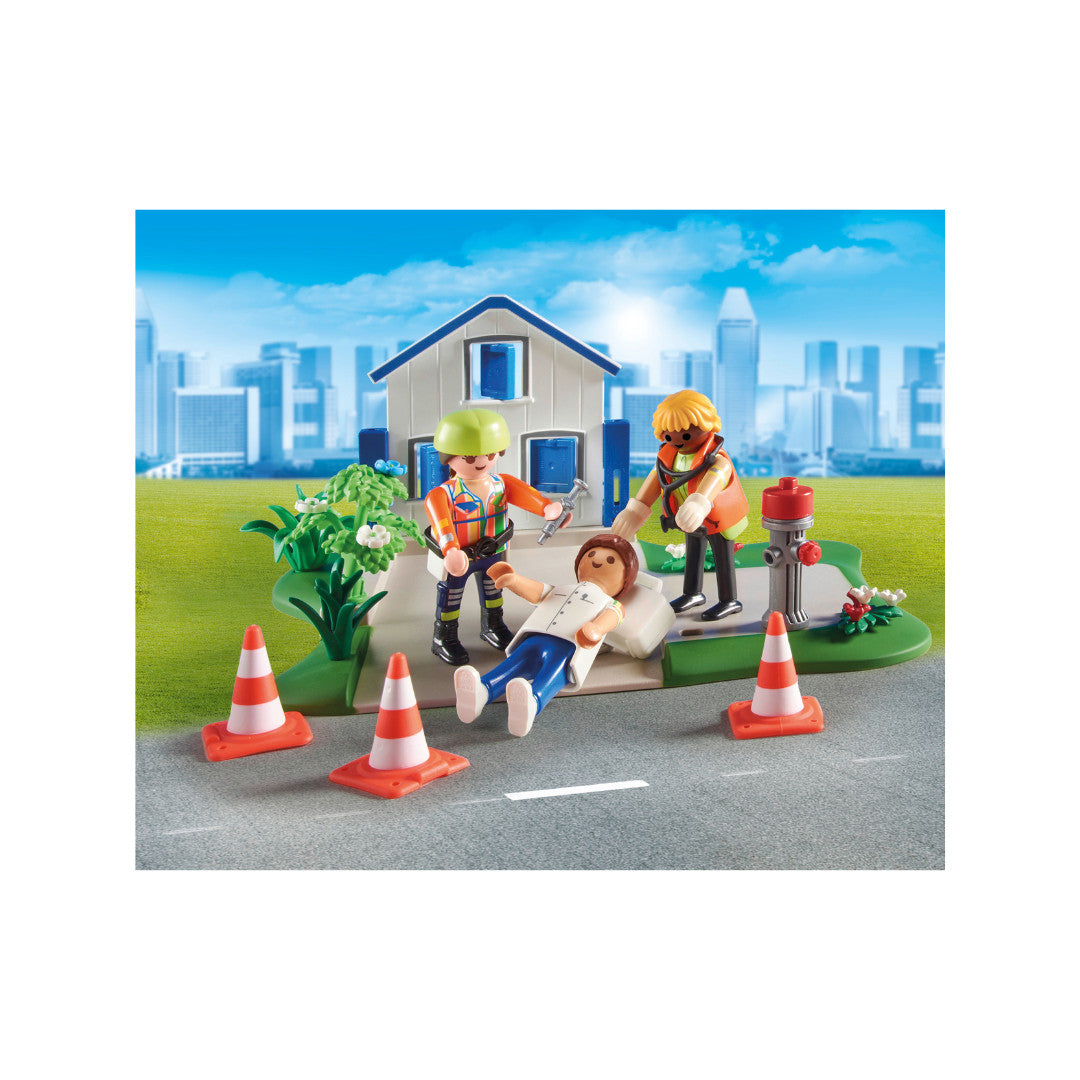 Playmobil - 70980 - My Figures : Secouristes - Ville & Métiers - City Life - Les secouristes