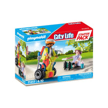 Playmobil - 71257 - Starter Pack Secouriste avec gyropode - Ville & Métiers - Les secouristes