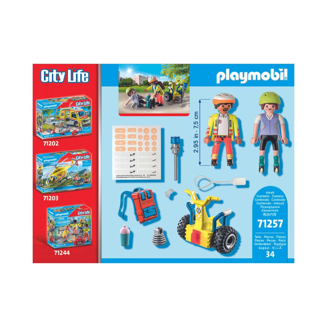 Playmobil - 71257 - Starter Pack Secouriste avec gyropode - Ville & Métiers - Les secouristes