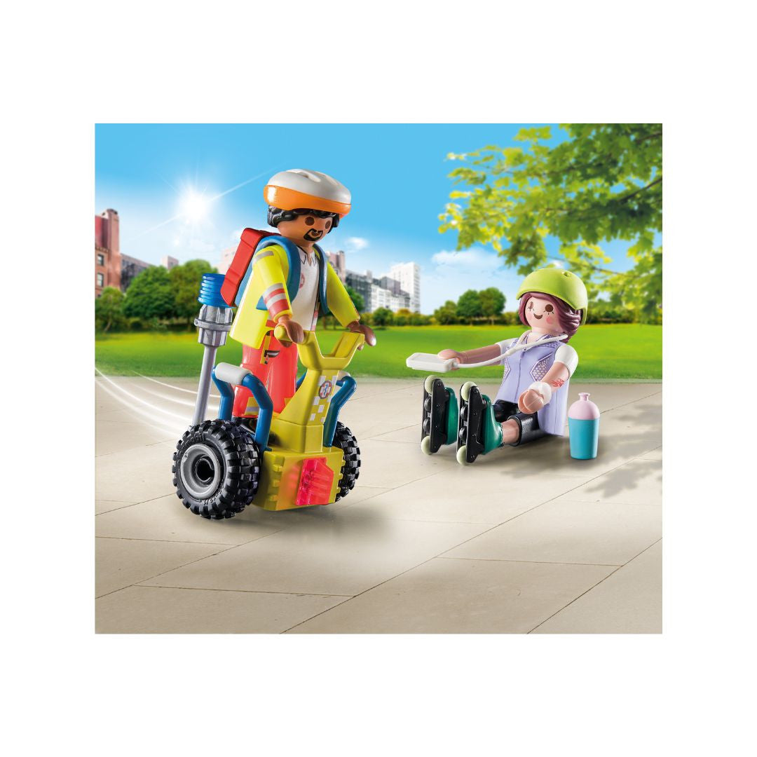 Playmobil - 71257 - Starter Pack Secouriste avec gyropode - Ville & Métiers - Les secouristes