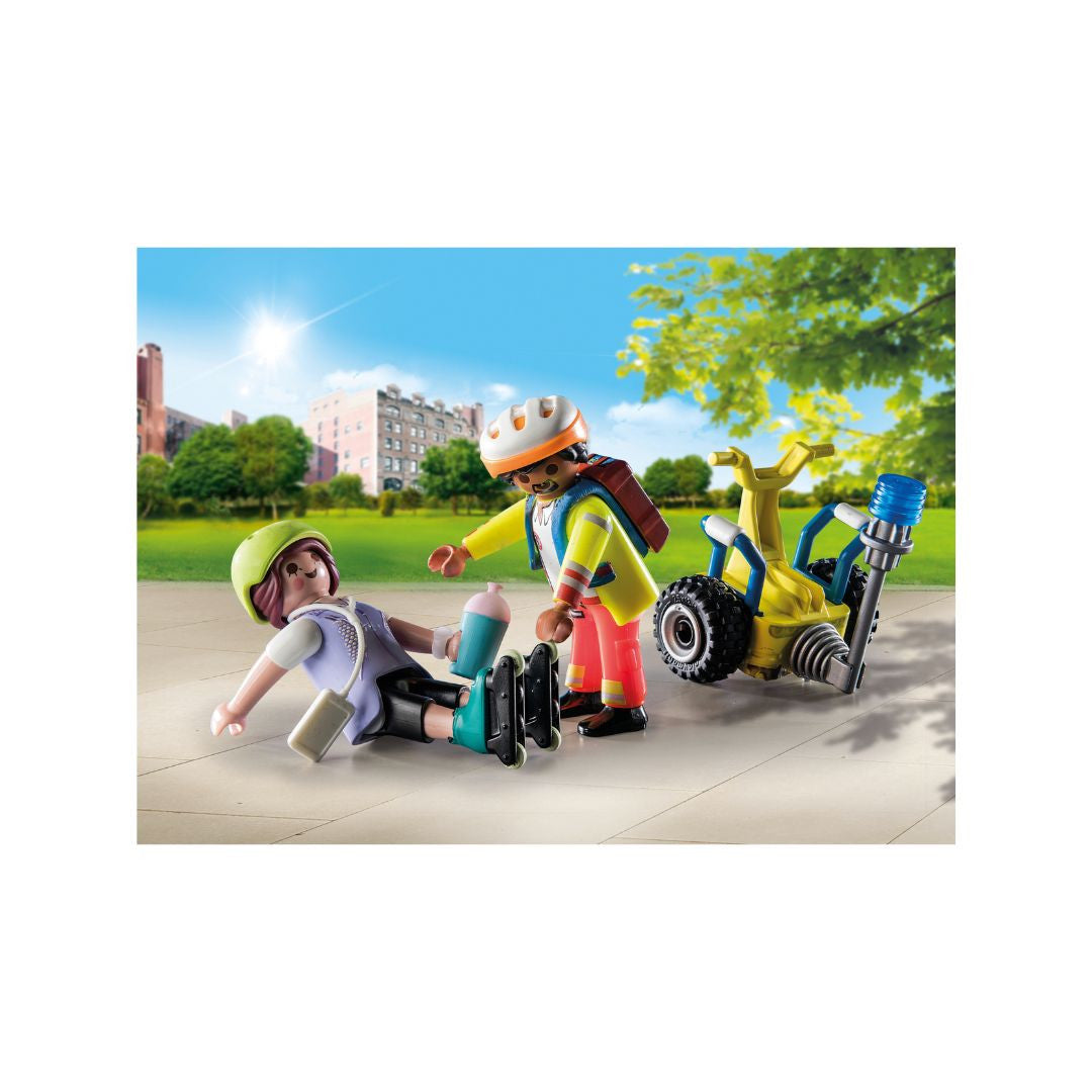 Playmobil - 71257 - Starter Pack Secouriste avec gyropode - Ville & Métiers - Les secouristes