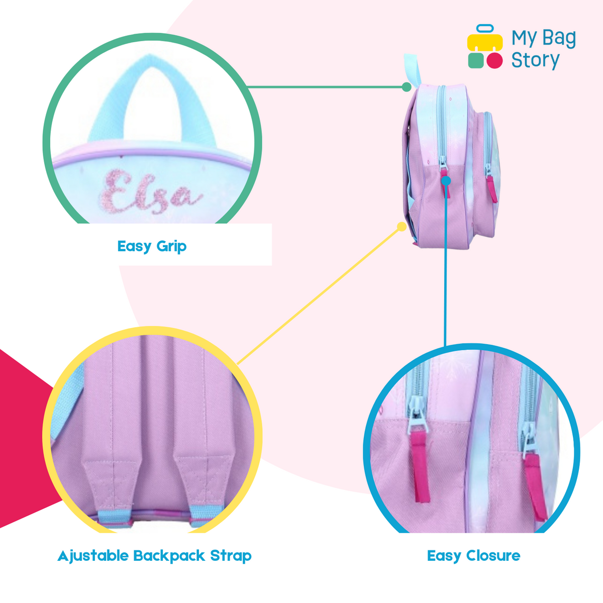 Mybagstory - Sac à dos La Reine des Neiges Elsa 31cm