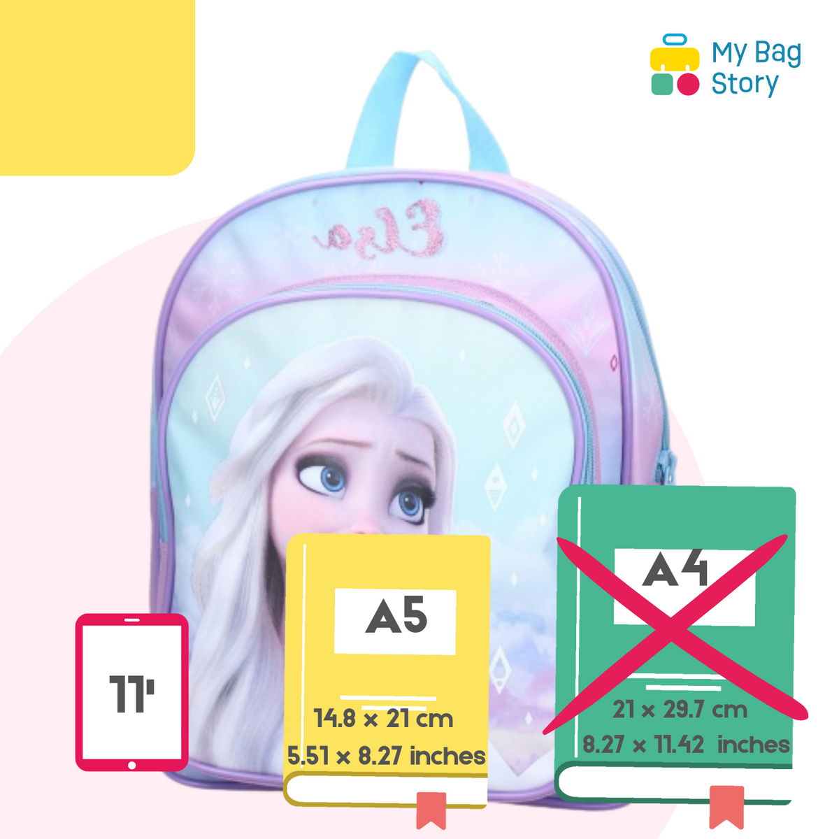 Mybagstory - Sac à dos La Reine des Neiges Elsa 31cm