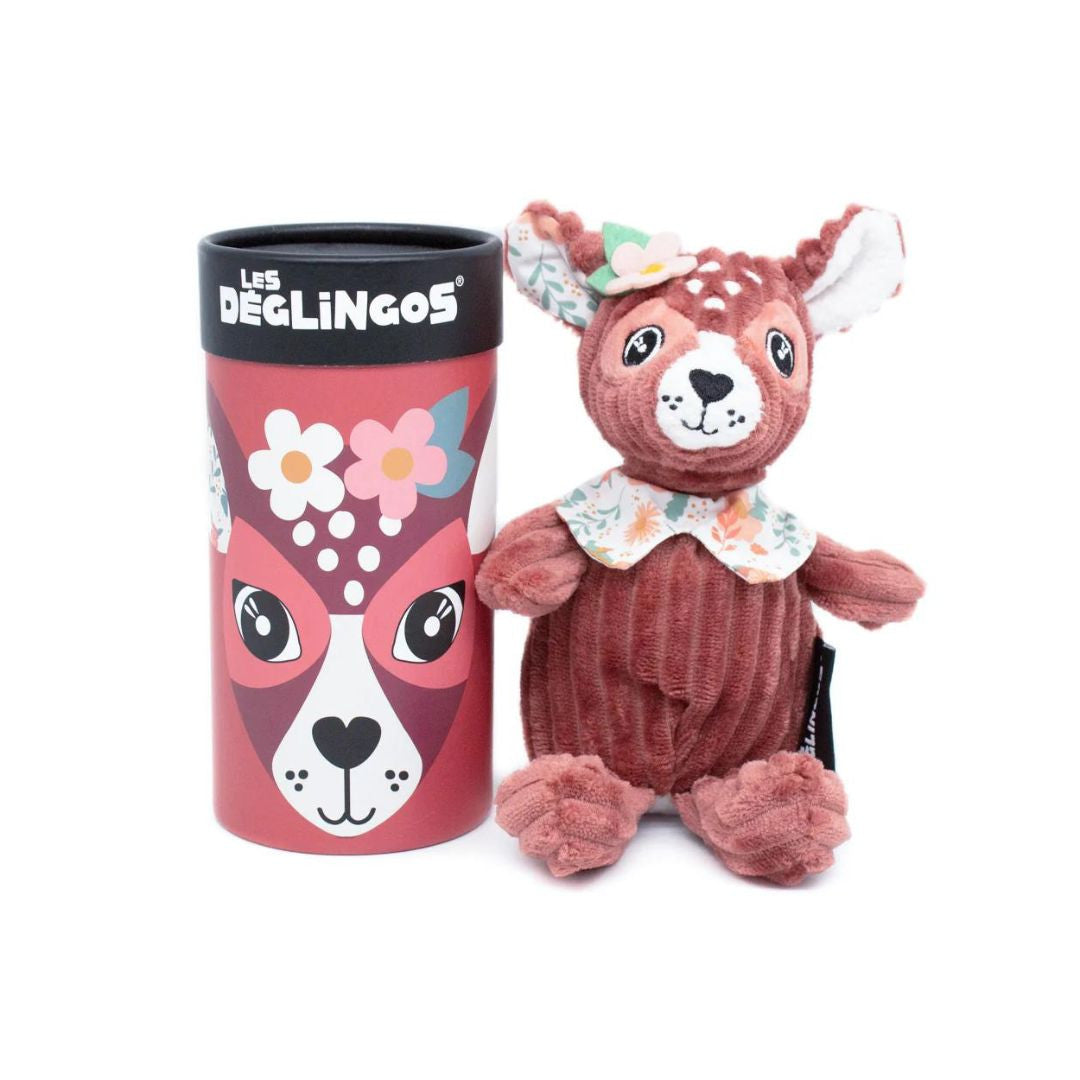 Les Déglingos - Peluche avec boîte cadeau Petit Simply Mélimélos la biche