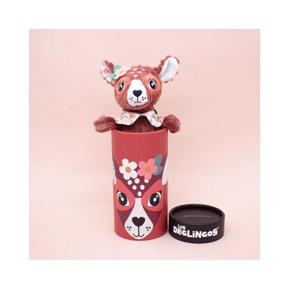 Les Déglingos - Peluche avec boîte cadeau Petit Simply Mélimélos la biche