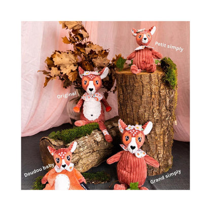 Les Déglingos - Peluche avec boîte cadeau Petit Simply Mélimélos la biche