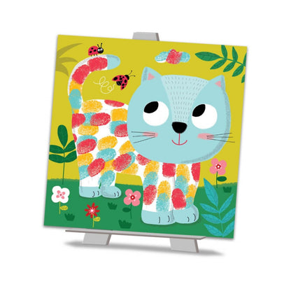 Créa Lign - Tableaux Faciles, Peinture au doigt "Adorables Compagnons"