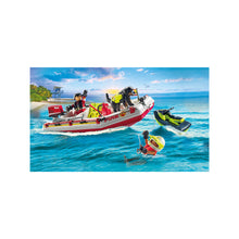Playmobil - 71464 - Bateau de pompier et scooter des mers - Ville & Métiers - Les pompiers