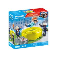 Playmobil - 71465 - Pompiers avec coussin de sauvetage - Ville & Métiers - Les pompiers