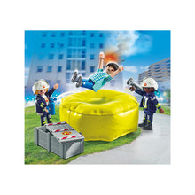 Playmobil - 71465 - Pompiers avec coussin de sauvetage - Ville & Métiers - Les pompiers