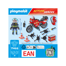 Playmobil - 71466 - Pompier et moto - Ville & Métiers - Les pompiers