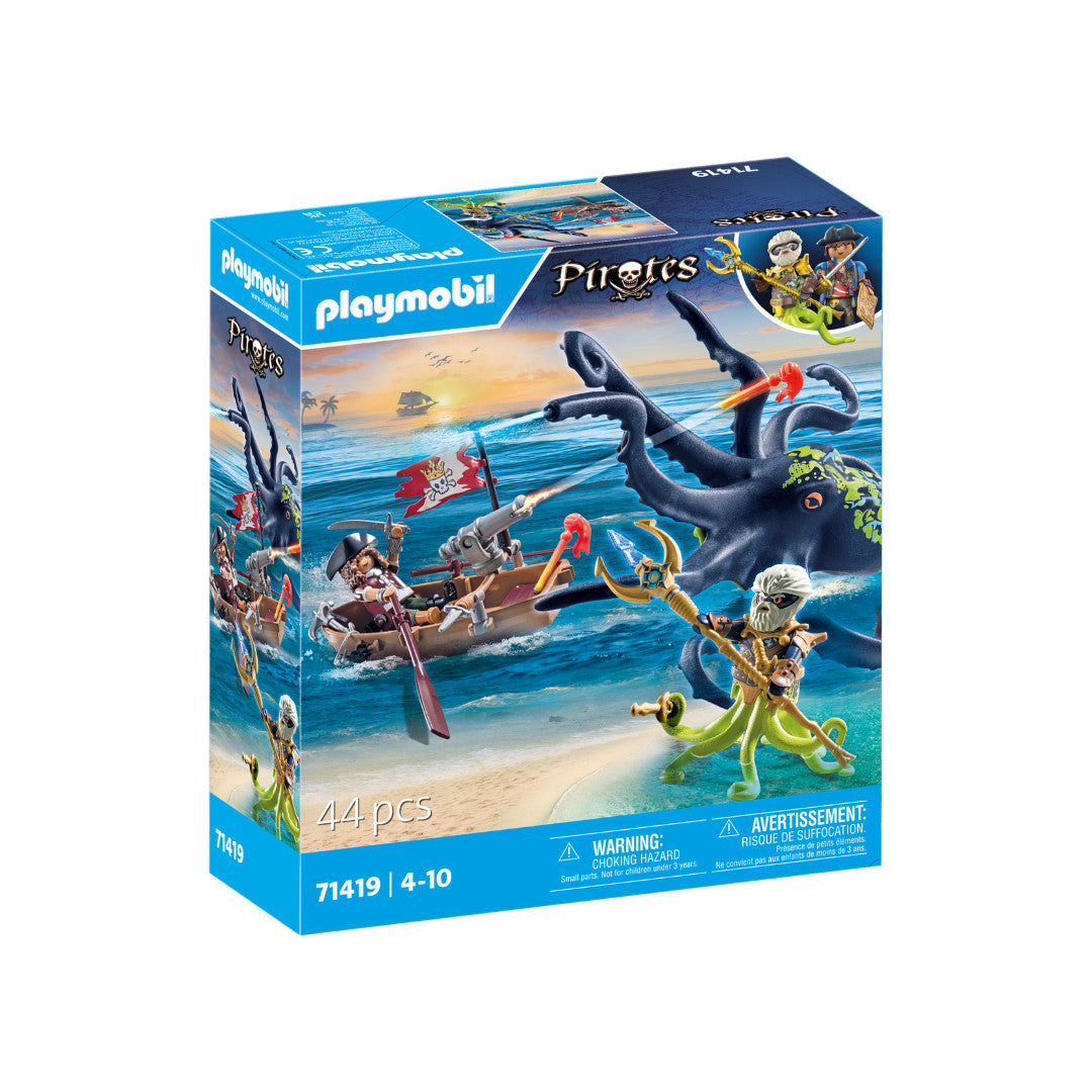 Playmobil - 71419 - Pirate avec pieuvre géante - Histoire & Imaginaire - Les pirates