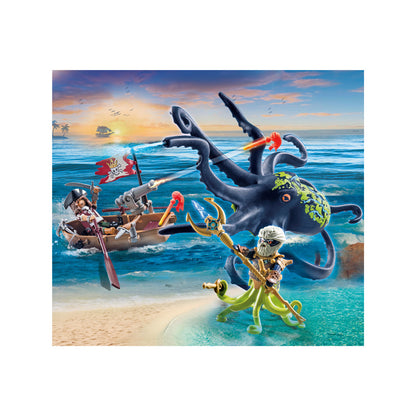 Playmobil - 71419 - Pirate avec pieuvre géante - Histoire & Imaginaire - Les pirates