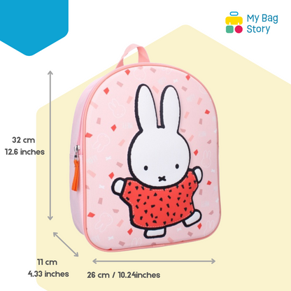 Mybagstory - Sac à dos Miffy 3D Rose Clair