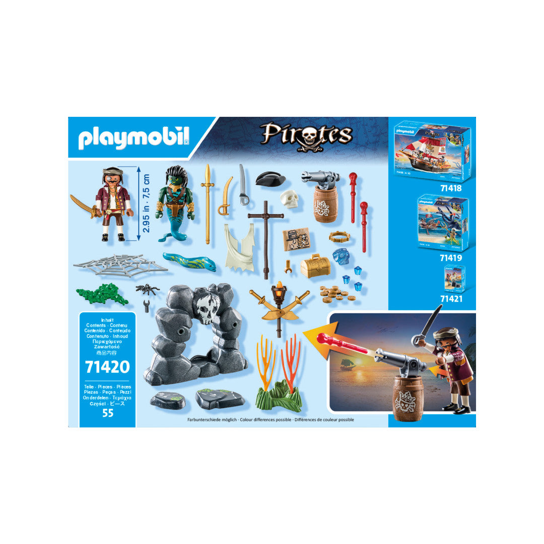 Playmobil - 71420 - Pirate avec trésor - Histoire & Imaginaire - Les pirates