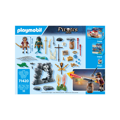 Playmobil - 71420 - Pirate avec trésor - Histoire & Imaginaire - Les pirates
