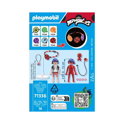 Playmobil - 71336 - Miraculous : Marinette & Ladybug - Histoire & Imaginaire - Miraculous