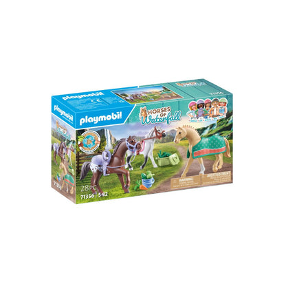 Playmobil - 71356 - 3 chevaux Morgan, Quarter Horse & Shagya - Animaux & Nature - Le club d'équitation