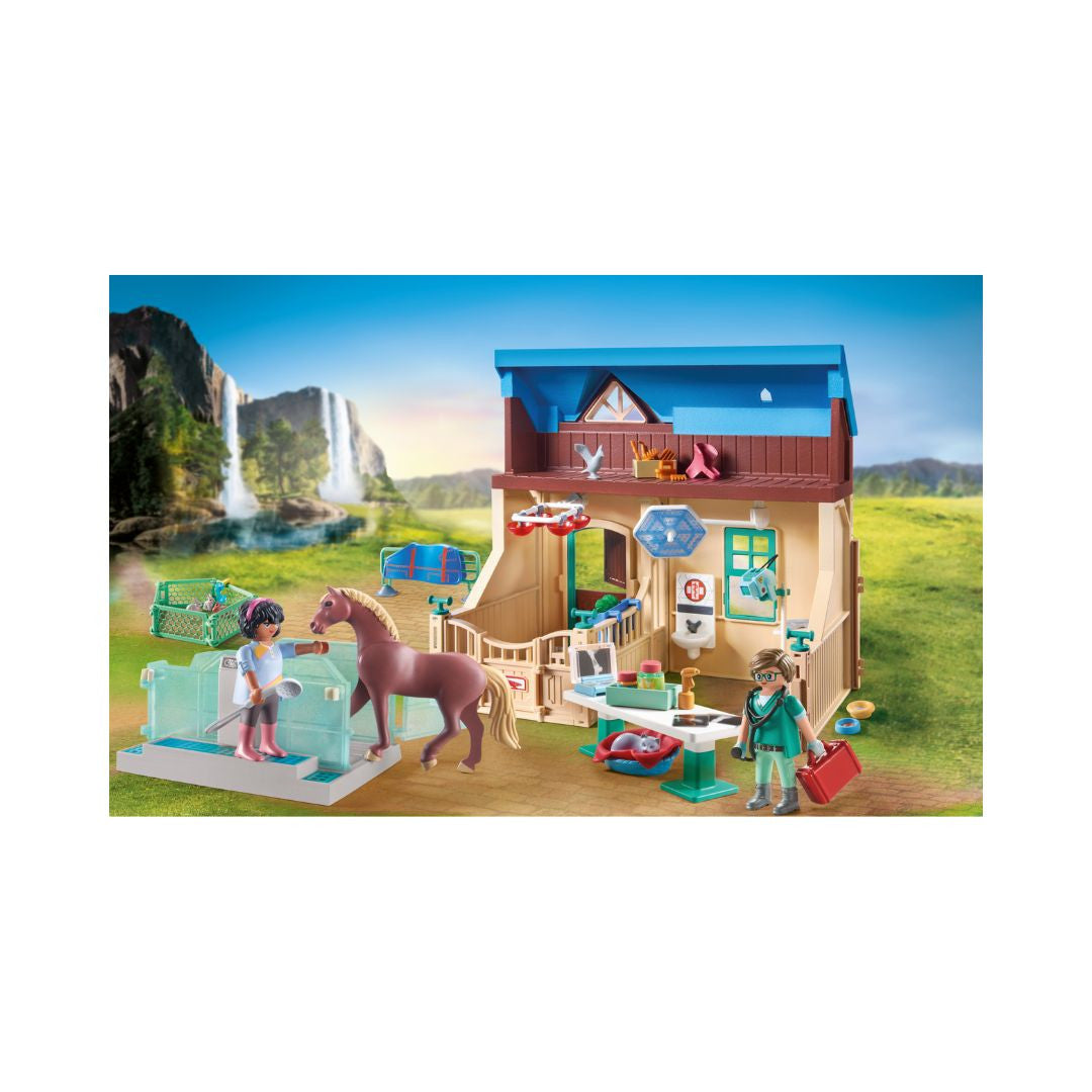 Playmobil - 71352 - Vétérinaire et centre de thérapie - Animaux & Nature - Le club d'équitation