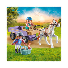 Playmobil - 71496 - Enfants avec calèche et poney - Animaux & Nature - Le poney club