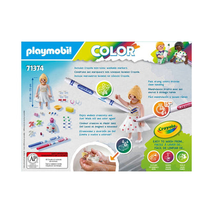 Playmobil - 71374 - PLAYMOBIL Color : Tenues de soirée - Famille & Loisirs - Playmobil Color