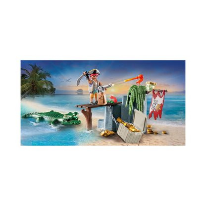 Playmobil - 71473 - Pirate avec alligator - Histoire & Imaginaire - Les pirates