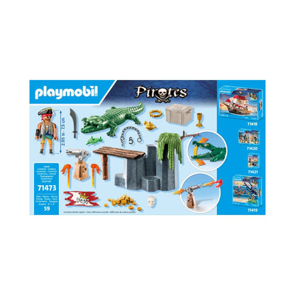 Playmobil - 71473 - Pirate avec alligator - Histoire & Imaginaire - Les pirates