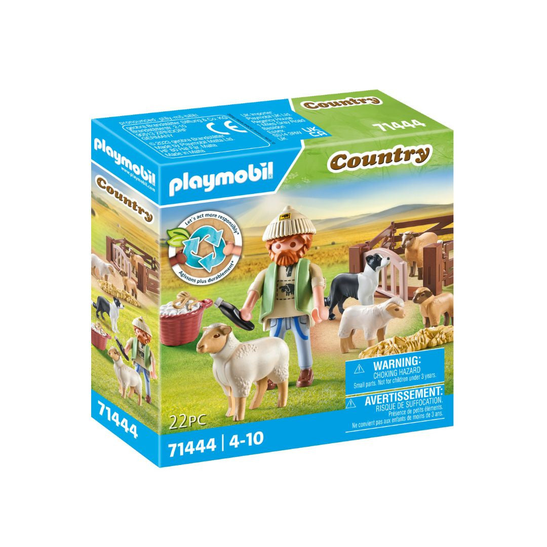 Playmobil - 71444 - Berger avec moutons - Animaux & Nature - La vie à la ferme