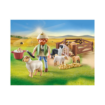 Playmobil - 71444 - Berger avec moutons - Animaux & Nature - La vie à la ferme