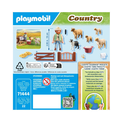 Playmobil - 71444 - Berger avec moutons - Animaux & Nature - La vie à la ferme