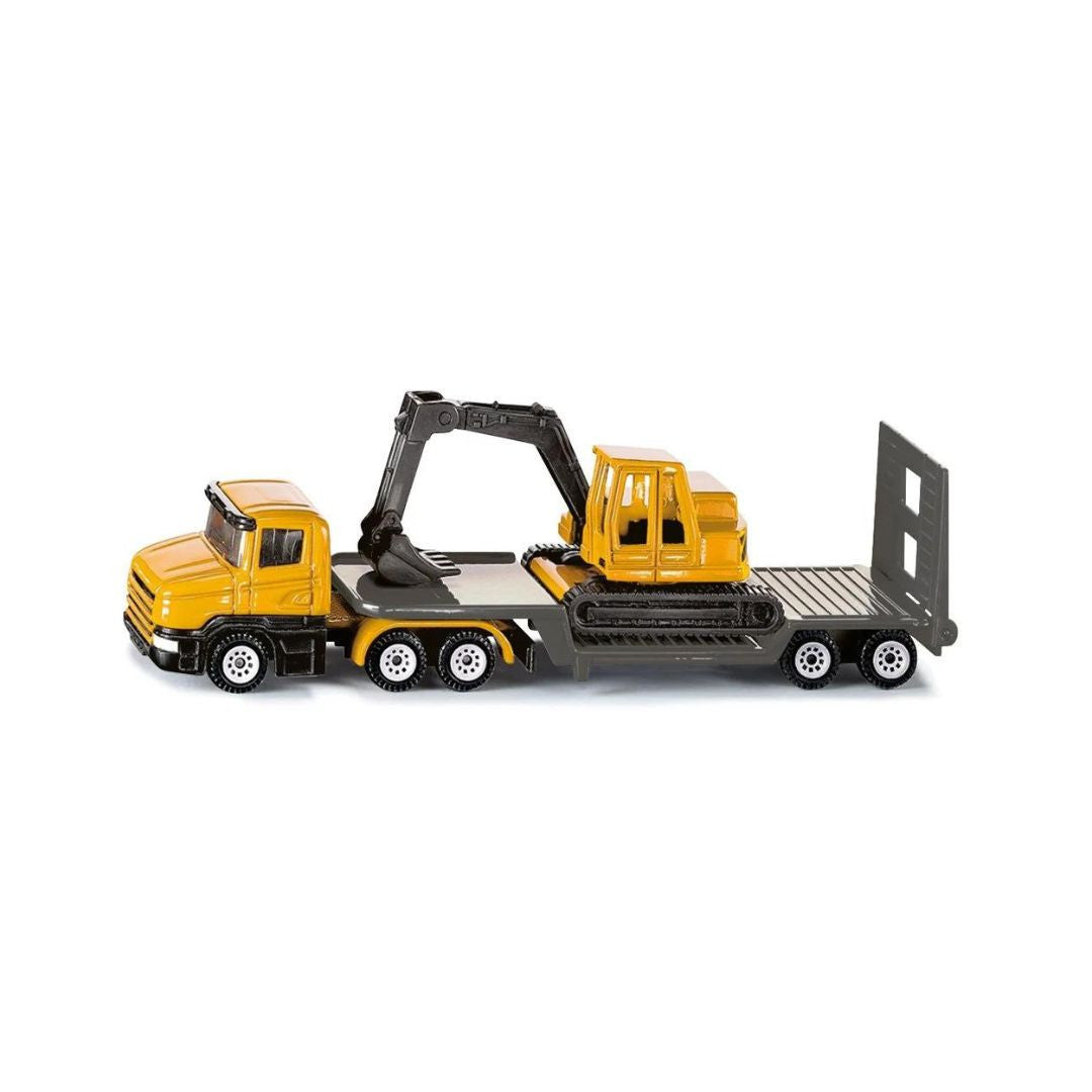 Siku - Camion surbaissé avec Excavatrice