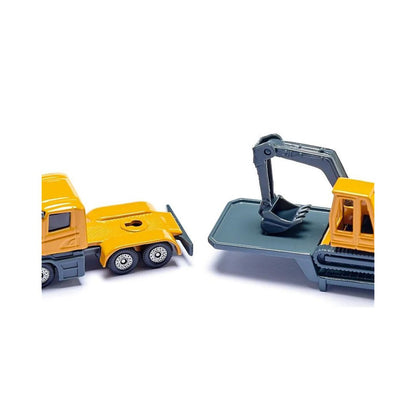 Siku - Camion surbaissé avec Excavatrice