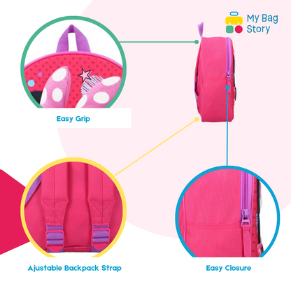 Mybagstory - Sac à dos 3D Minnie Mouse Rose