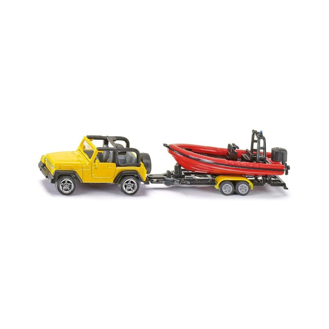 Siku - Jeep avec bateau